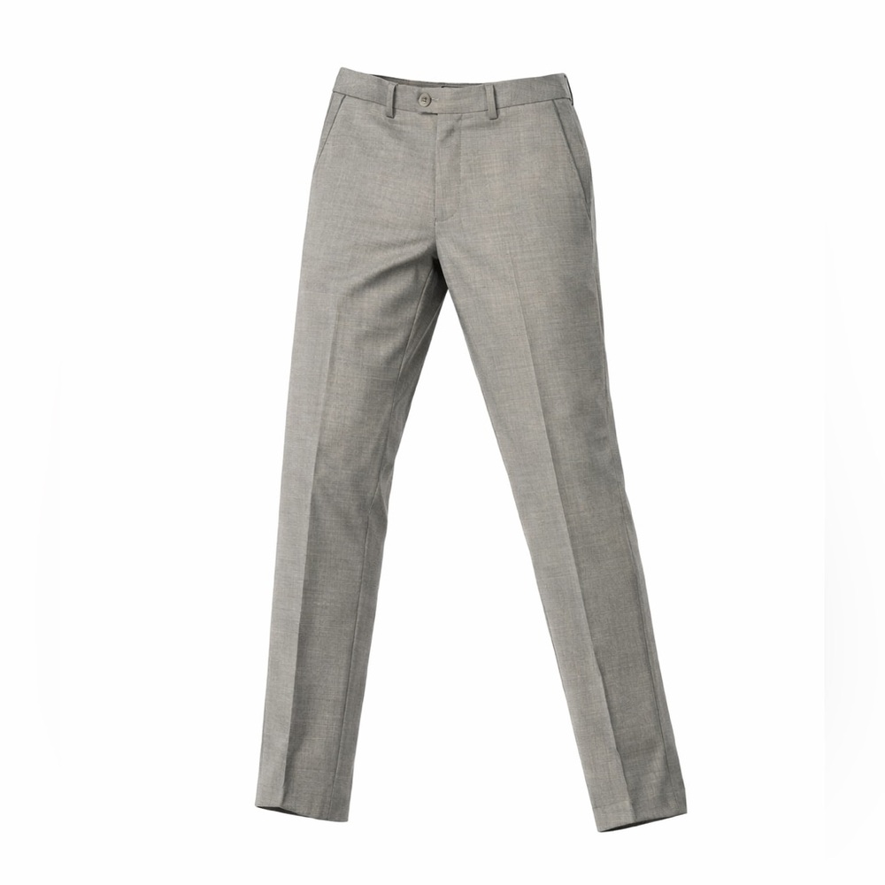 Lanificio De Biella Mens Wool Sienna Suit Pants Size 32R Grey Lightweight - Picture 1 of 9